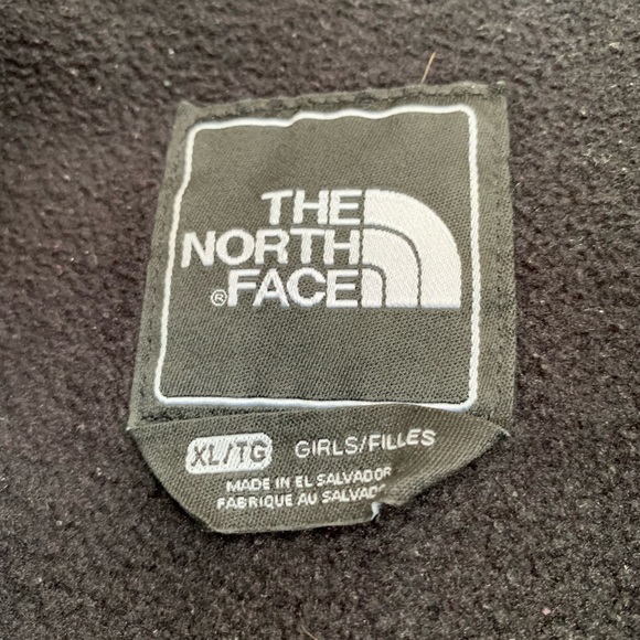 Black North Face fleece Girls’ XL Denali Jacket - Picture 4 of 7